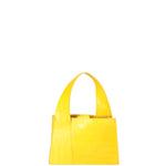 Borsa a mano da donna Vera pelle effetto cocco 07220-C04 GIALLO Roberta Rossi