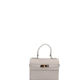 Borsa a mano da donna Vera pelle 07161-D86 GRIGIO PERLA Roberta Rossi