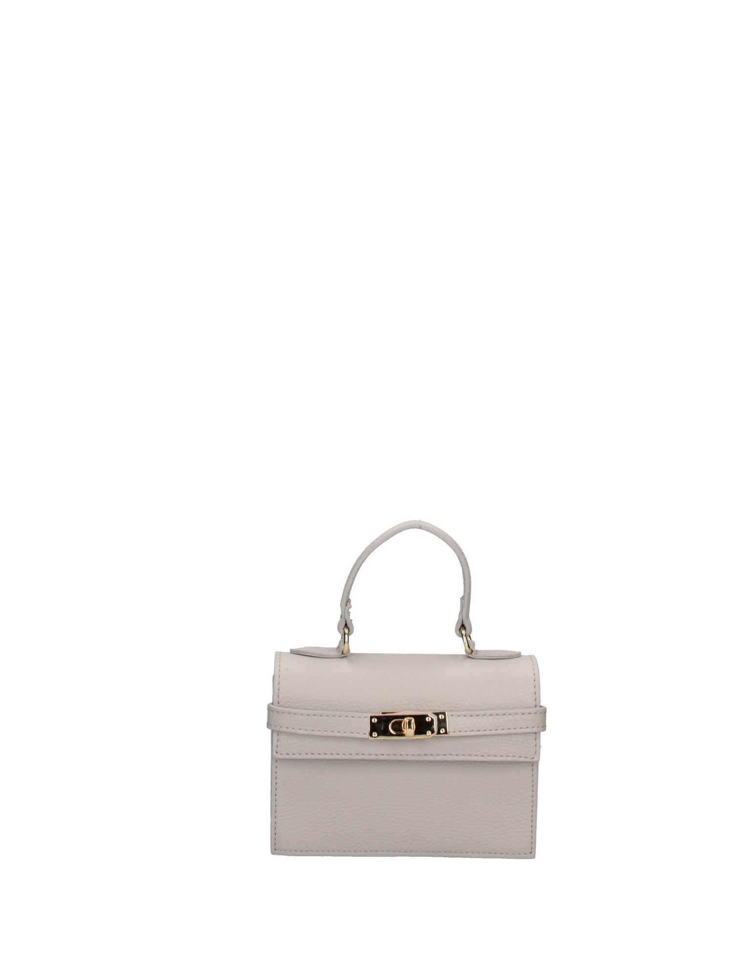 Borsa a mano da donna Vera pelle 07161-D86 GRIGIO PERLA Roberta Rossi