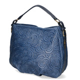 Lumelia Borsa a mano da donna Vera pelle 80013-012 BLU JEANS Gave Lux
