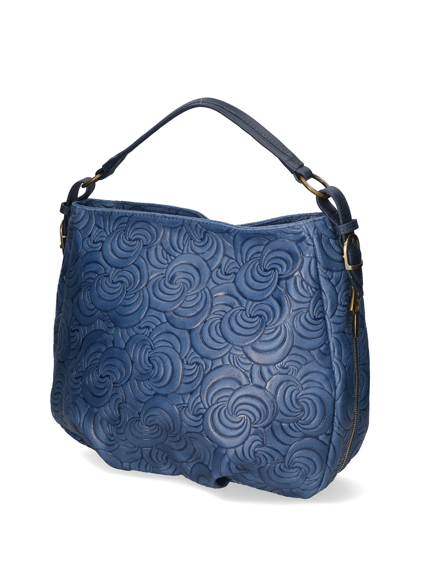 Lumelia Borsa a mano da donna Vera pelle 80013-012 BLU JEANS Gave Lux