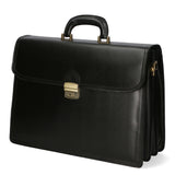 Cesare Borsa da lavoro uomo Vera pelle 7002-NERO Gave Lux