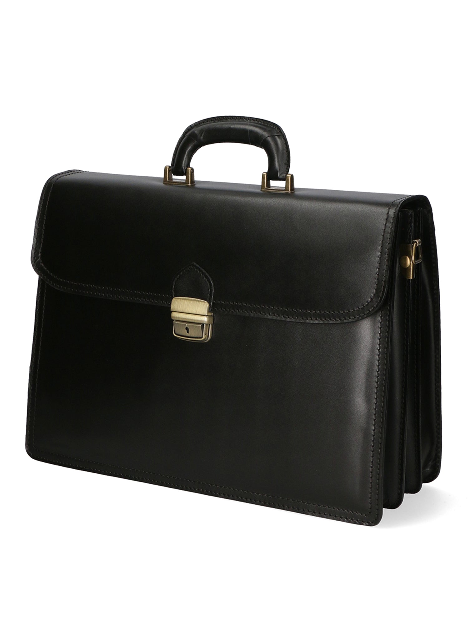 Cesare Borsa da lavoro uomo Vera pelle 7002-NERO Gave Lux