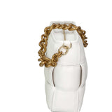 Agostina Borsa a mano da donna Vera pelle 04691-BIANCO WHITE Gave Lux