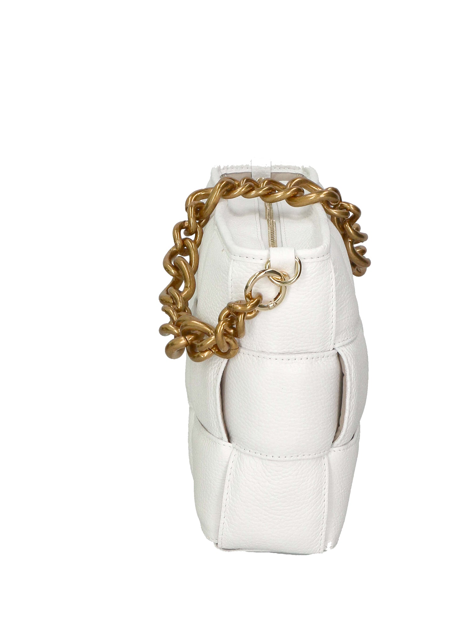 Agostina Borsa a mano da donna Vera pelle 04691-BIANCO WHITE Gave Lux