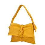 Borsa a spalla da donna Vera pelle 07172-S04 GIALLO Viola Castellani