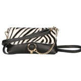 Safira Borsa a mano da donna Vera pelle 04760-ZEBRA BIANCO Gave Lux