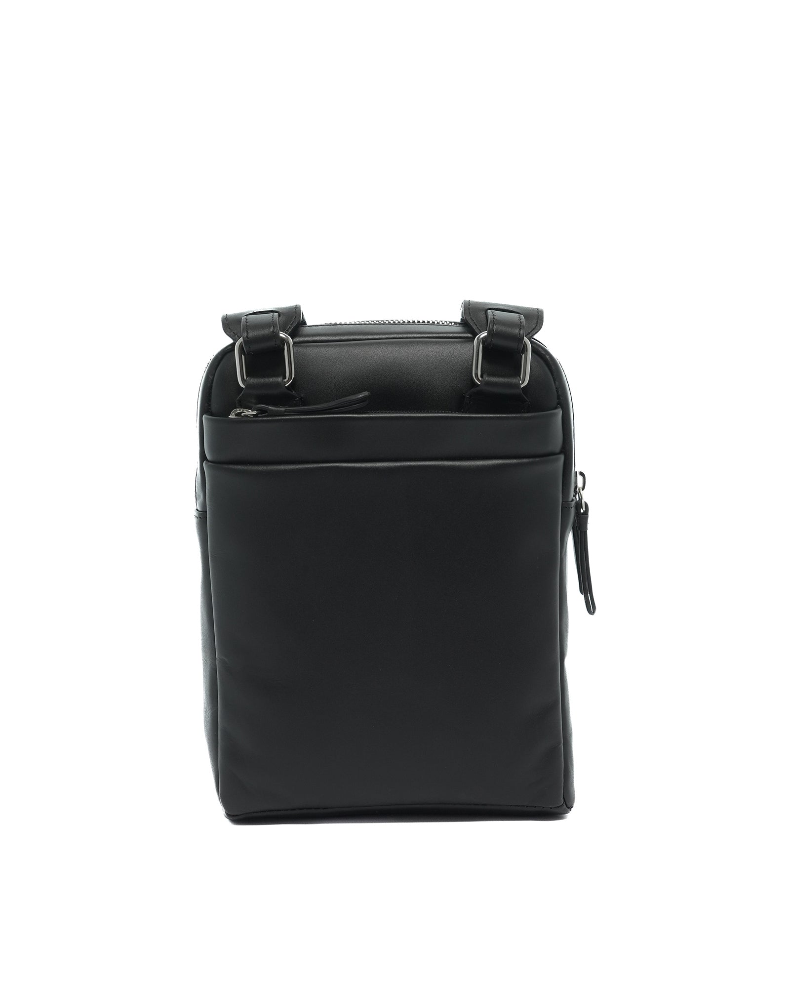 MO-21BC-BLACK Borsa a tracolla da uomo in vera pelle Momo Design