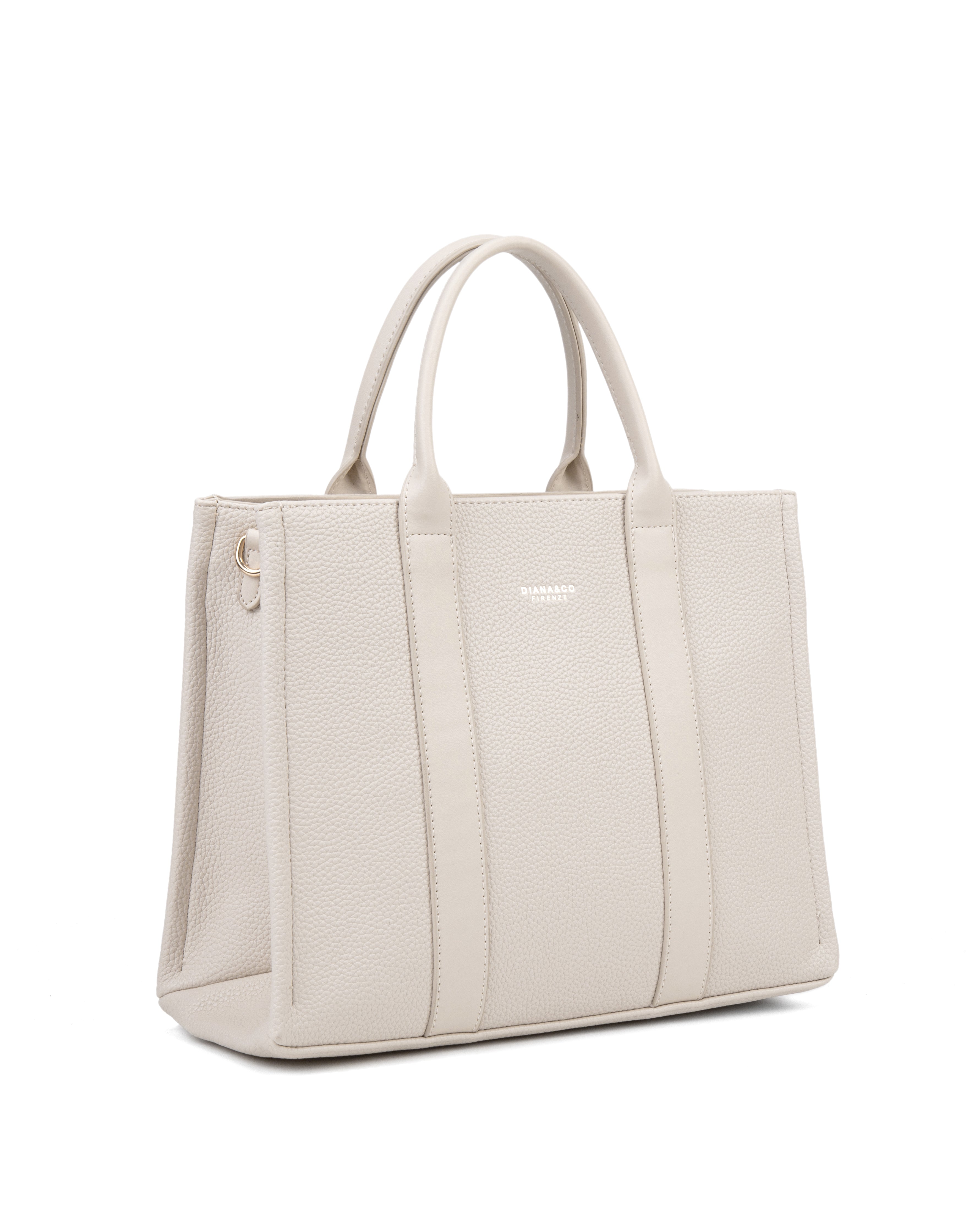 Borsa a mano da donna 100% pelle vegana PU 715-3PT-BEIGE Diana&co