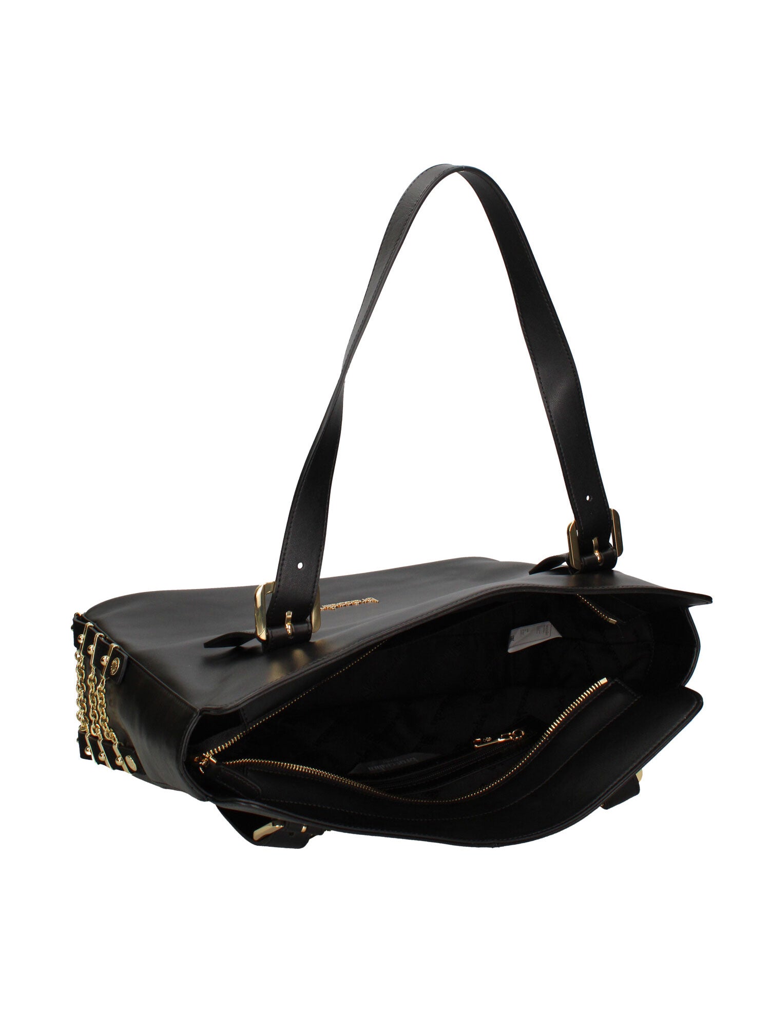 Cesena Borsa a spalla da donna 100% pelle B17221-NERO Braccialini