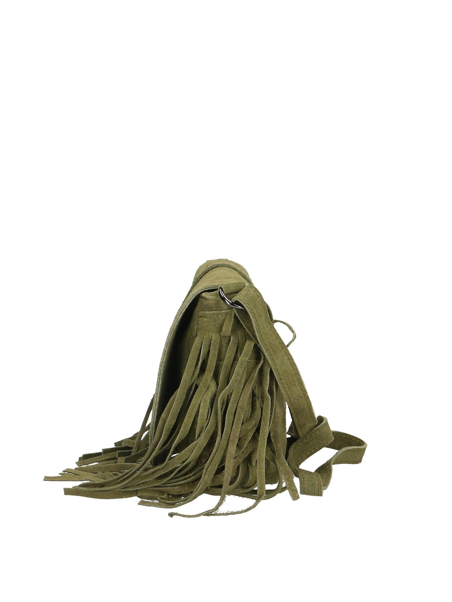 Iolanthe Borsa a tracolla da donna Vera pelle 1421-VERDE MILITARE Gave Lux