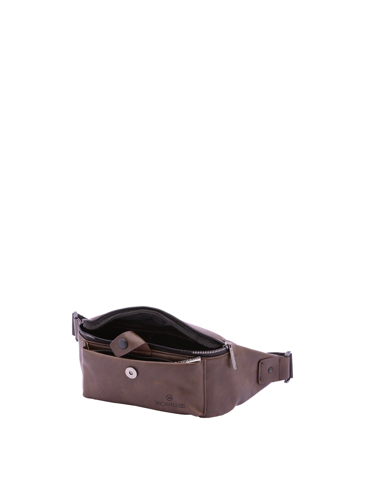 Marsupio da uomo in poliestere Casual BC1409-MARRONE SCURO B Cavalli