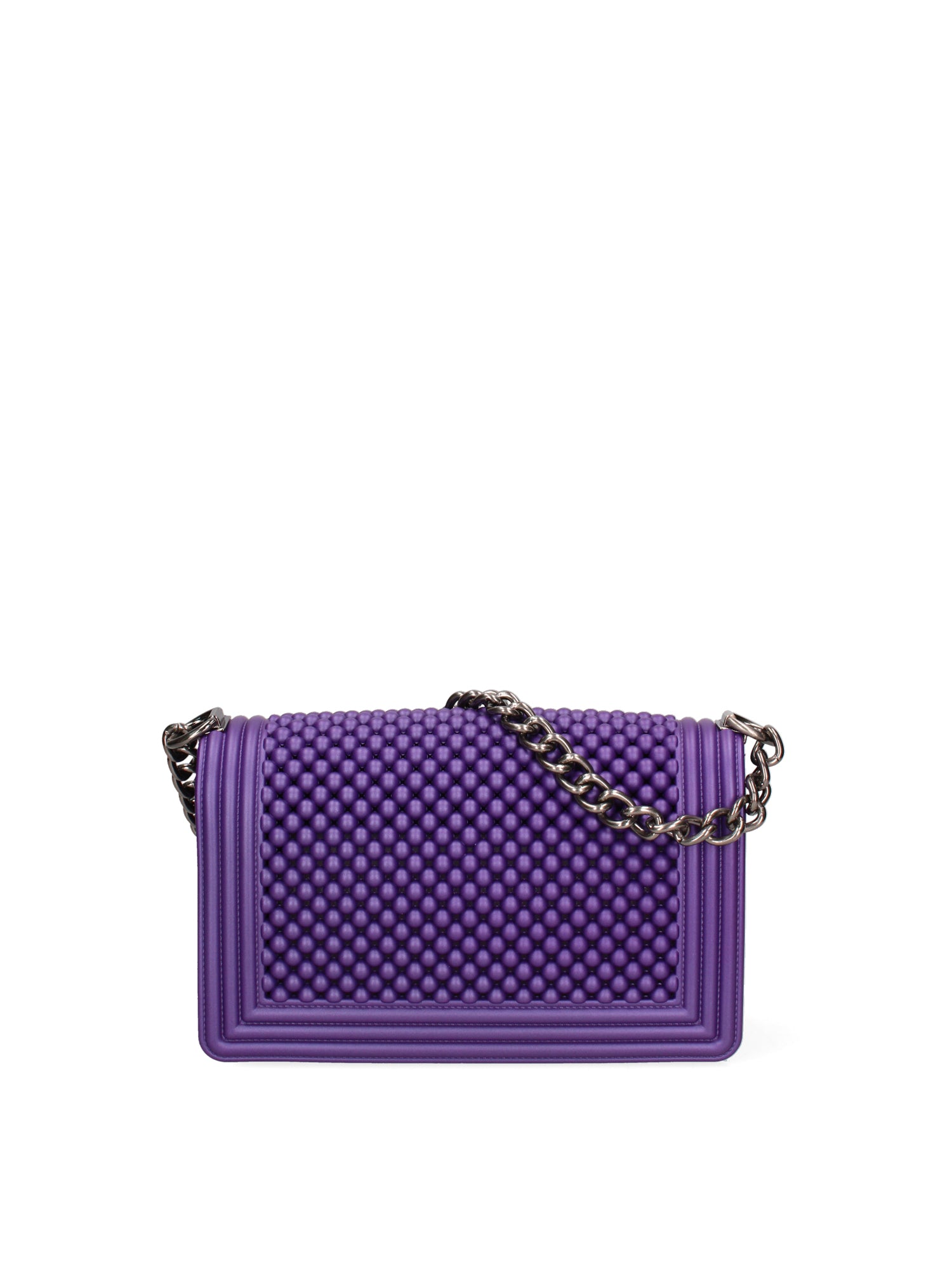Borsa a mano da donna 100% Pvc FLAT-M-BALL 24-VIOLET INDIGO - BRUSH CDF Marc Ellis