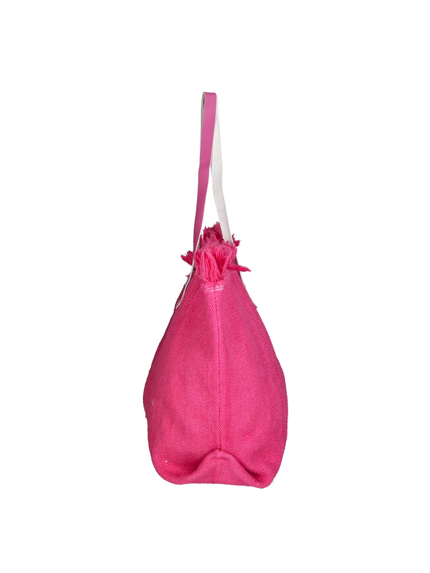 Agnese Borsa Shopper da donna Cotone e pelle 04649-D02 FUXIA FUCHSIA Gave Lux