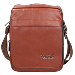 Borsa a tracolla uomo in pelle PU Casual PCL3081-COFFEE Northampton Polo Club