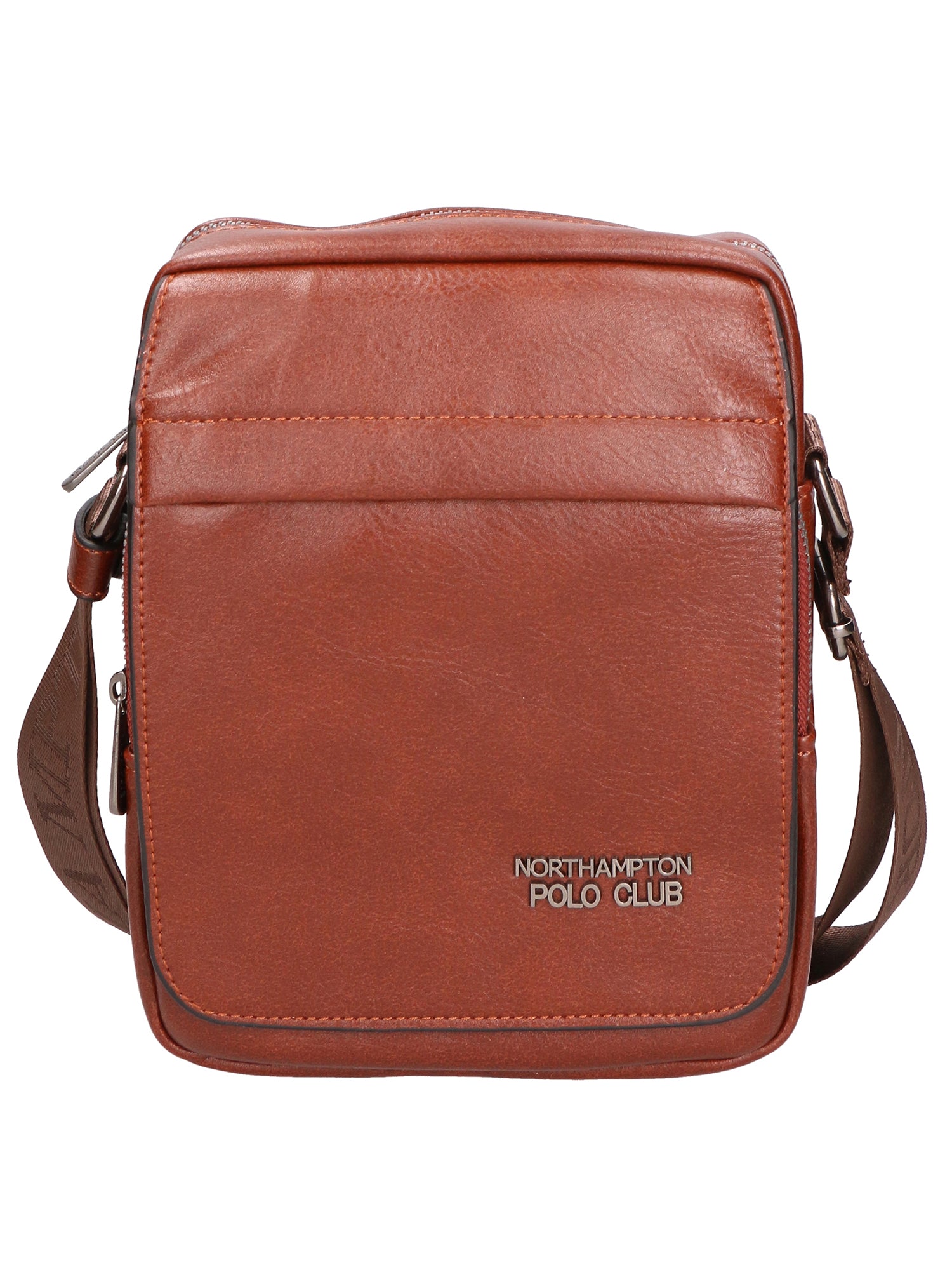 Borsa a tracolla uomo in pelle PU Casual PCL3081-COFFEE Northampton Polo Club