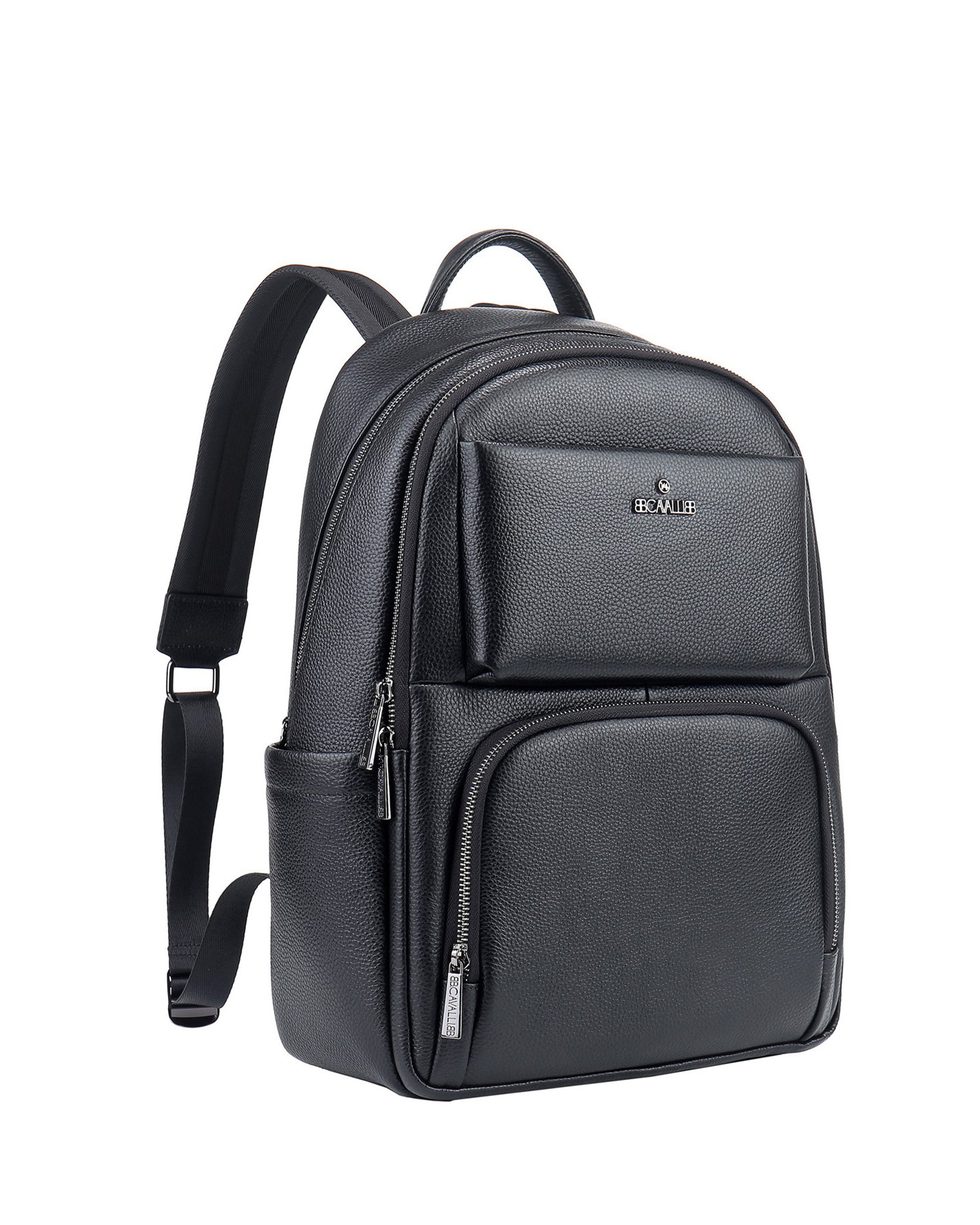 Zaino unisex in vera pelle Casual BC1295-NERO B Cavalli