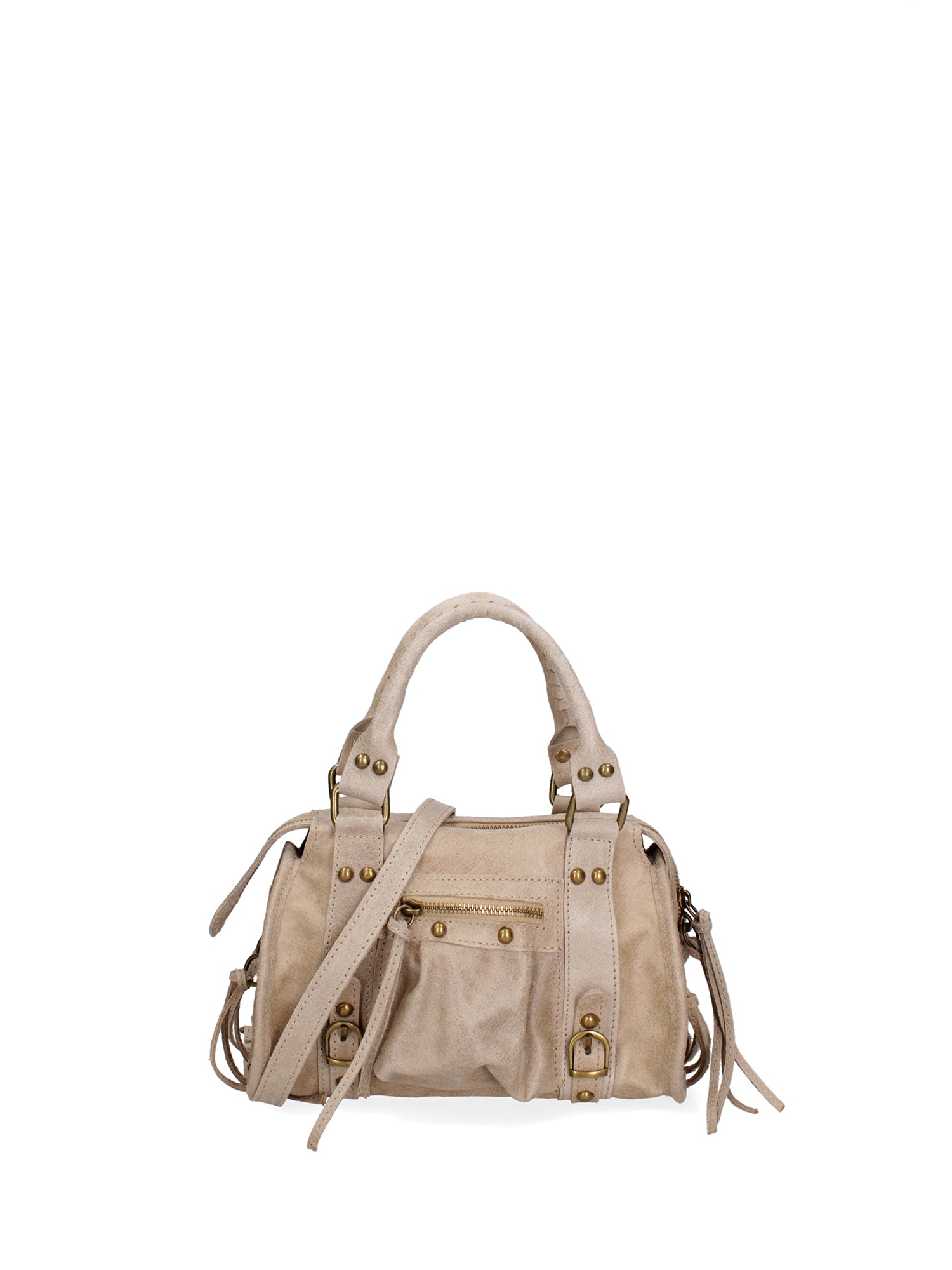 Erisia Borsa a spalla da donna Vera pelle 06091-004 TAUPE Gave Lux