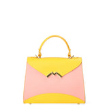 Auriga Chic Borsa a mano da donna Vera pelle 8924-ROSA+GIALLO Gave Lux