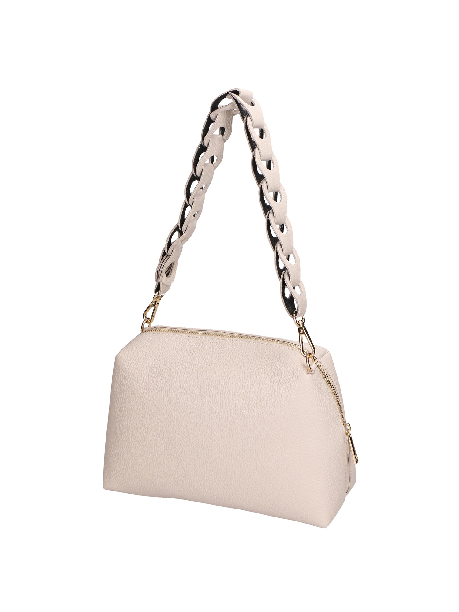 Livia Borsa a spalla da donna Vera pelle 06443-LATTE Gave Lux