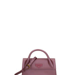 Borsa a mano da donna 100% gomma FLAT ARROW 24-DARK MAUVE-LIGHT OTTONE Marc Ellis