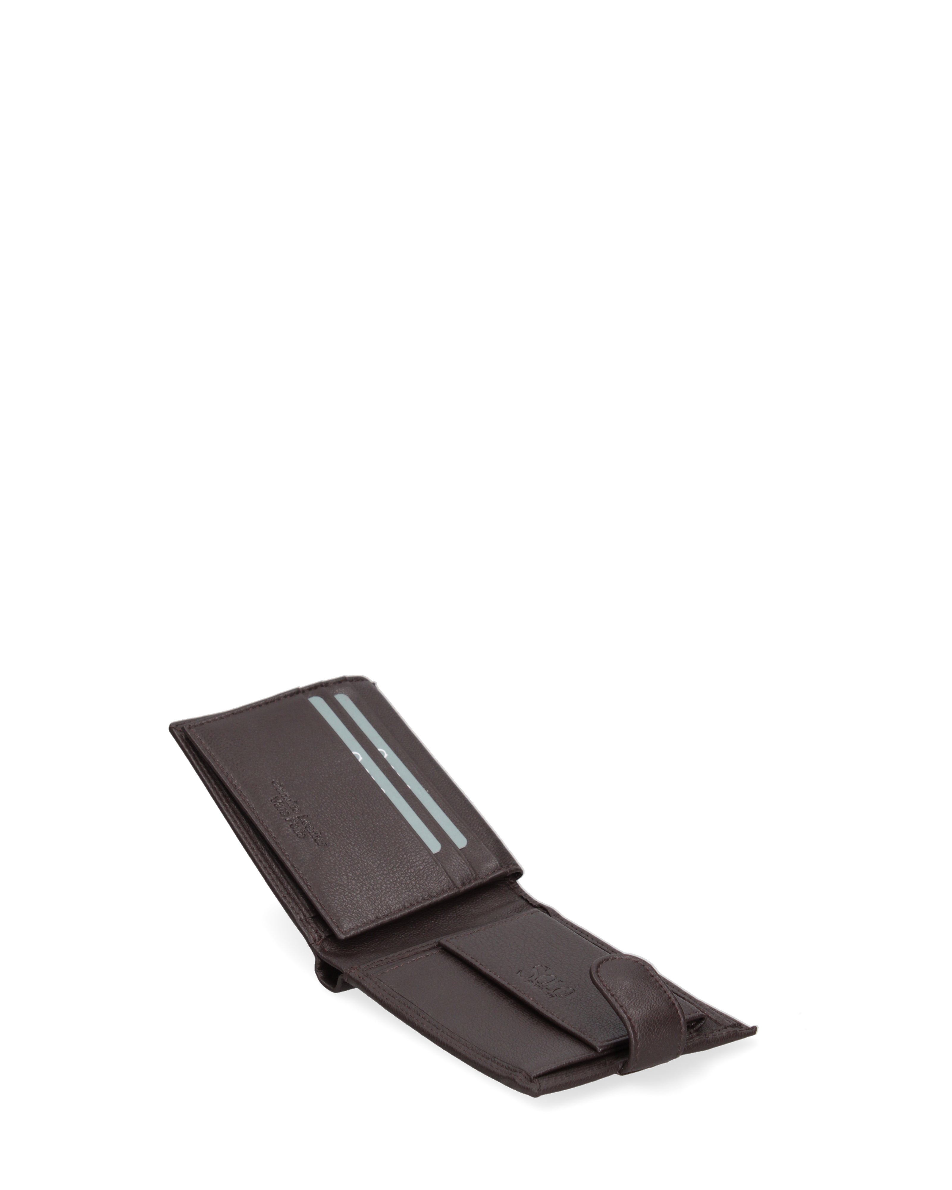Portafoglio uomo in vera pelle Casual K35358P032-T.MORO Solo Soprani