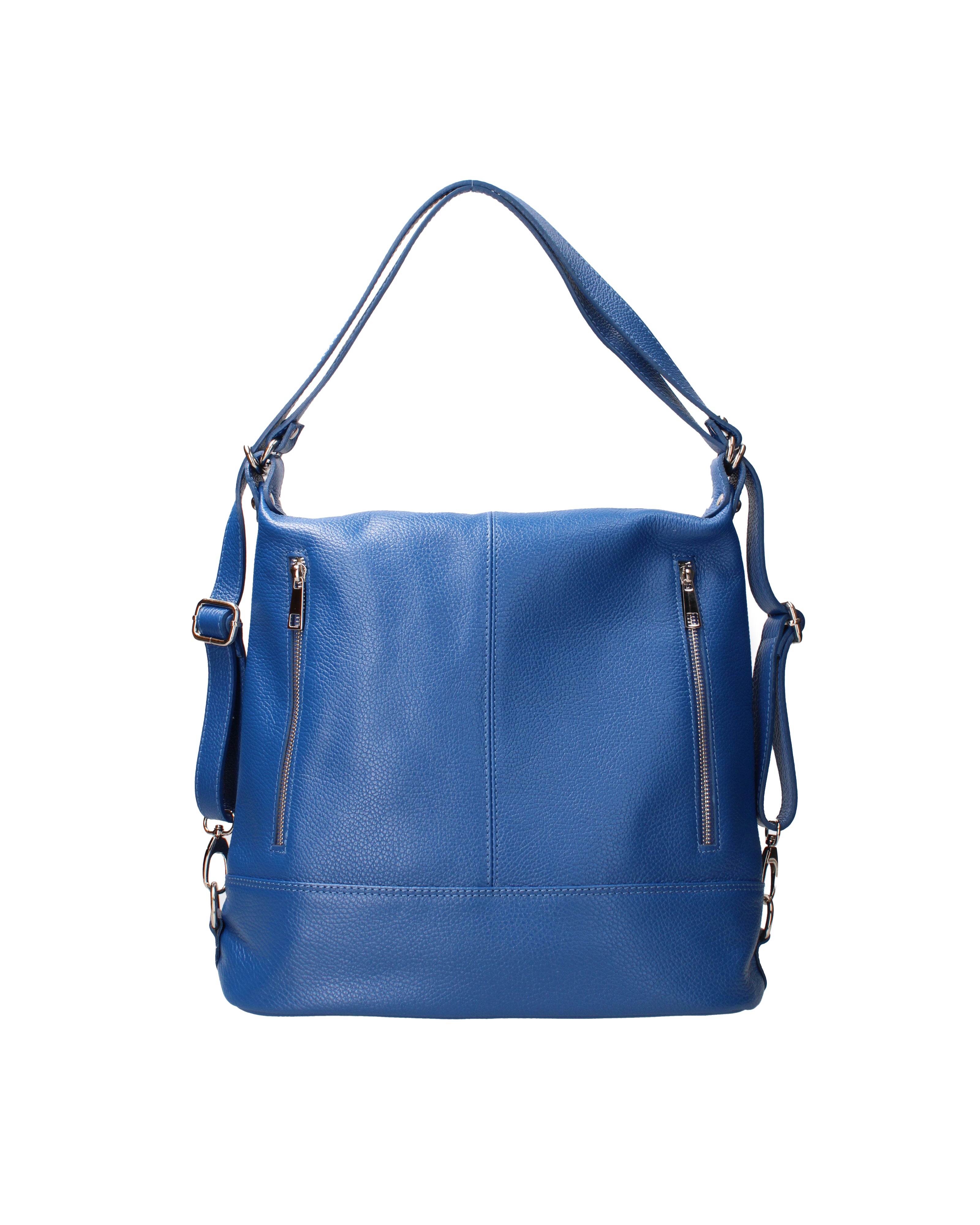 Vera pelle 07135-D22 BLUETTE Borsa a spalla convertibile Anjelica Viola Castellani