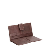 Aethel T000691-CASTAGNA Portafoglio unisex in vera pelle Gave Lux