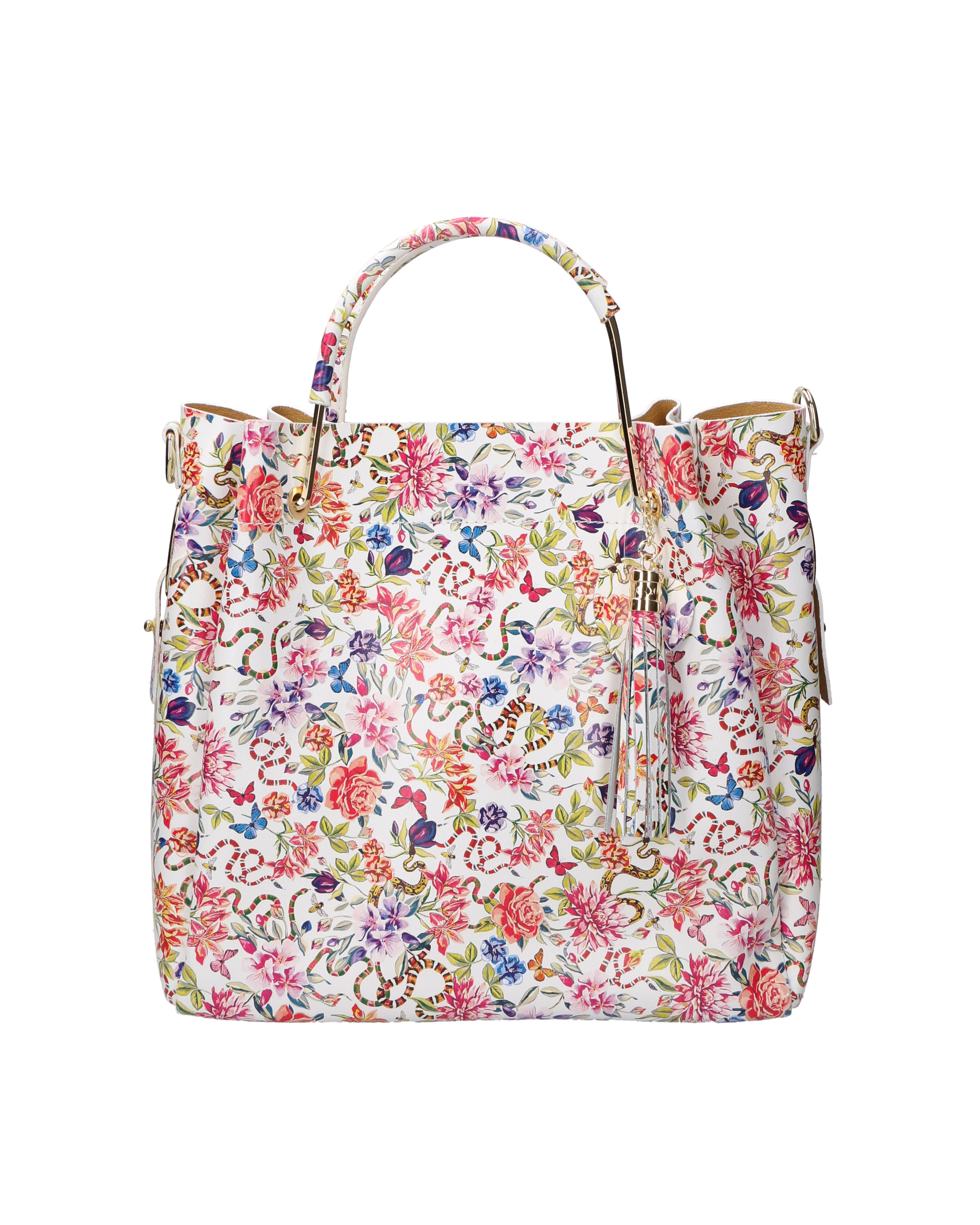 Zeffira Borsa a mano da donna 100% pelle 36003-FIORE-1 Gave Lux
