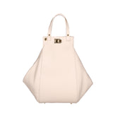 Lindsey Borsa a mano da donna 100% vera pelle 07162-D37 LATTE Viola Castellani