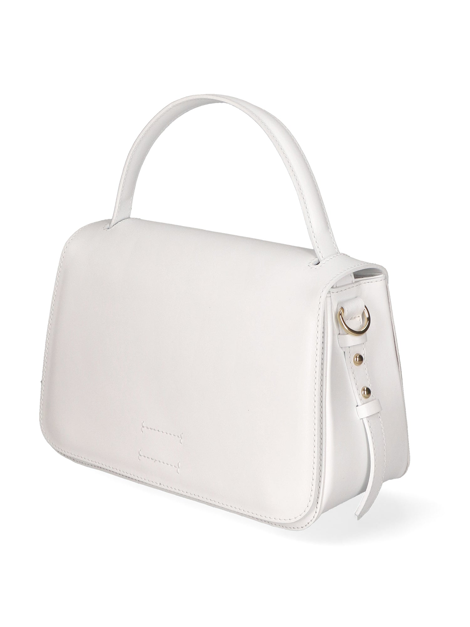 Lucia Borsa a mano da donna 100% pelle 04514-L101 BIANCO Gave Lux