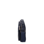 Borsa a tracolla uomo 100% pelle PU PCL3056-BLUE Northampton Polo Club
