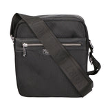 Borsa a tracolla uomo Pelle PU e nylon PCL3071-BLACK Northampton Polo Club