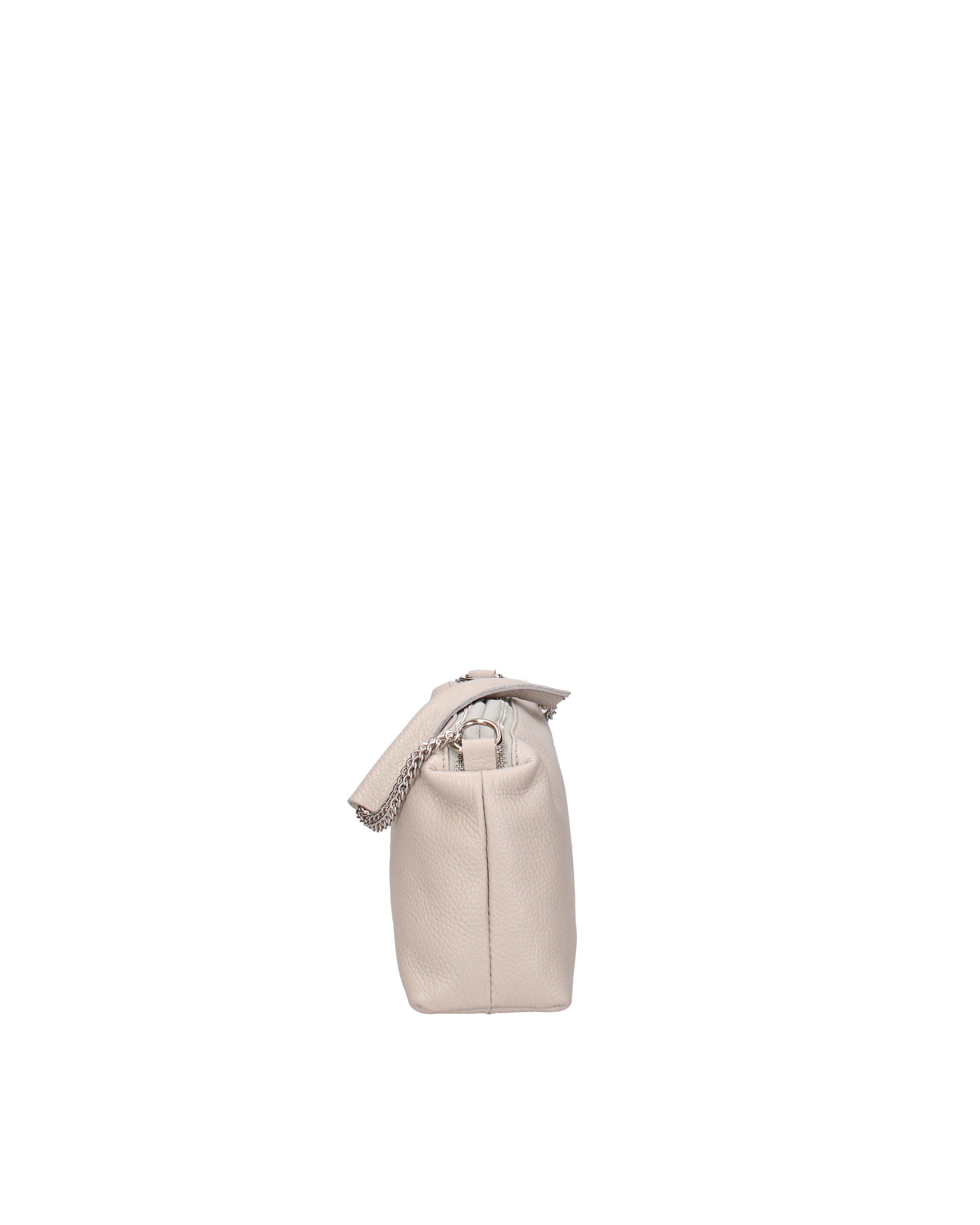 Borsa a spalla da donna Vera pelle 07141-D86 GRIGIO PERLA Viola Castellani