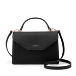 Borsa a mano da donna 100% pelle vegana PU 700-2PT-BLACK Diana&co