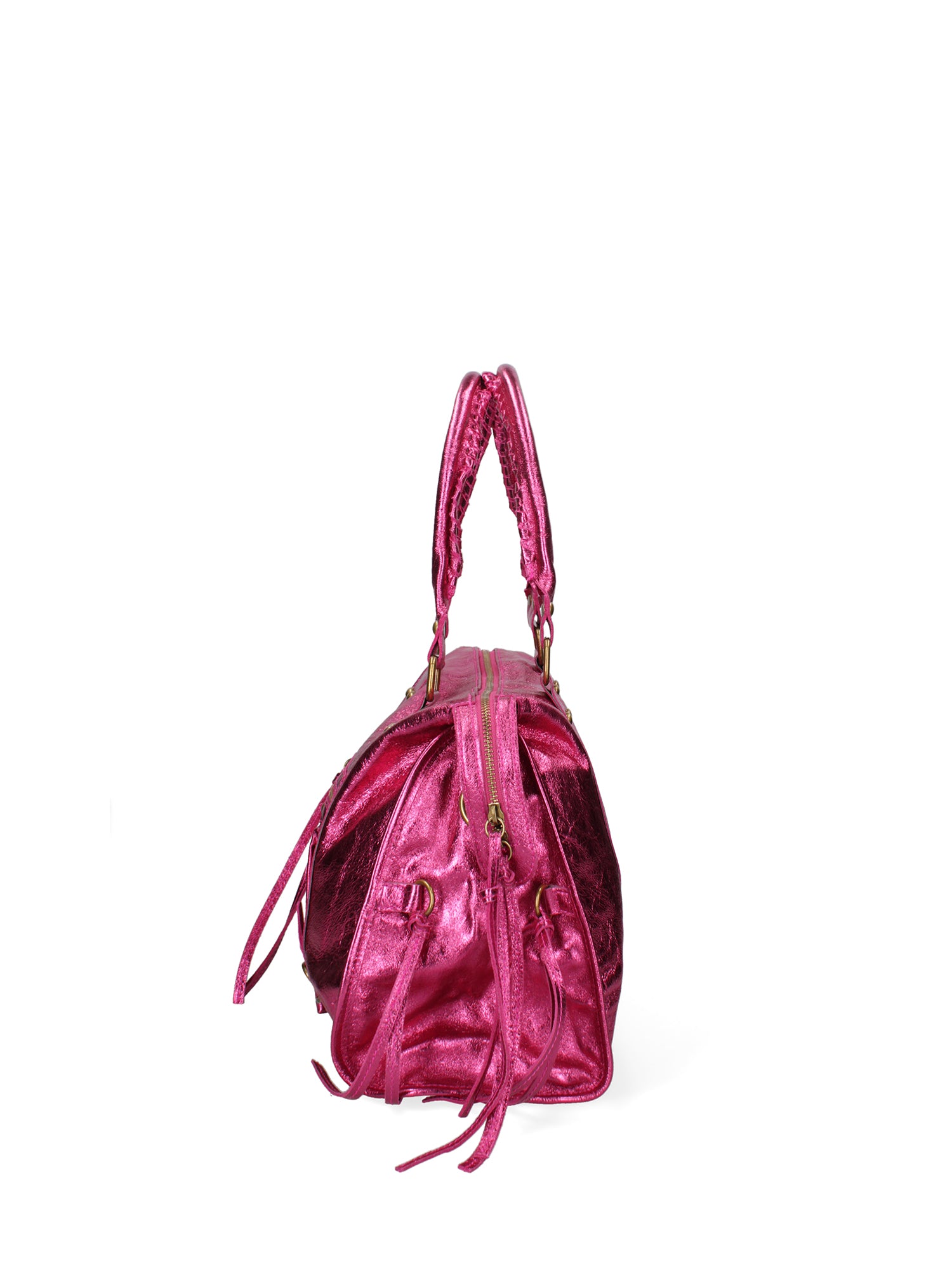 Novara Borsa a spalla da donna Vera pelle 06090 LM-L023 FUXIA Gave Lux