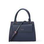 Borsa a mano da donna Ecopelle e Zip 614-2-NAVY BLUE Diana&co