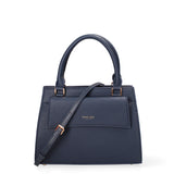 Borsa a mano da donna Ecopelle e Zip 614-2-NAVY BLUE Diana&co
