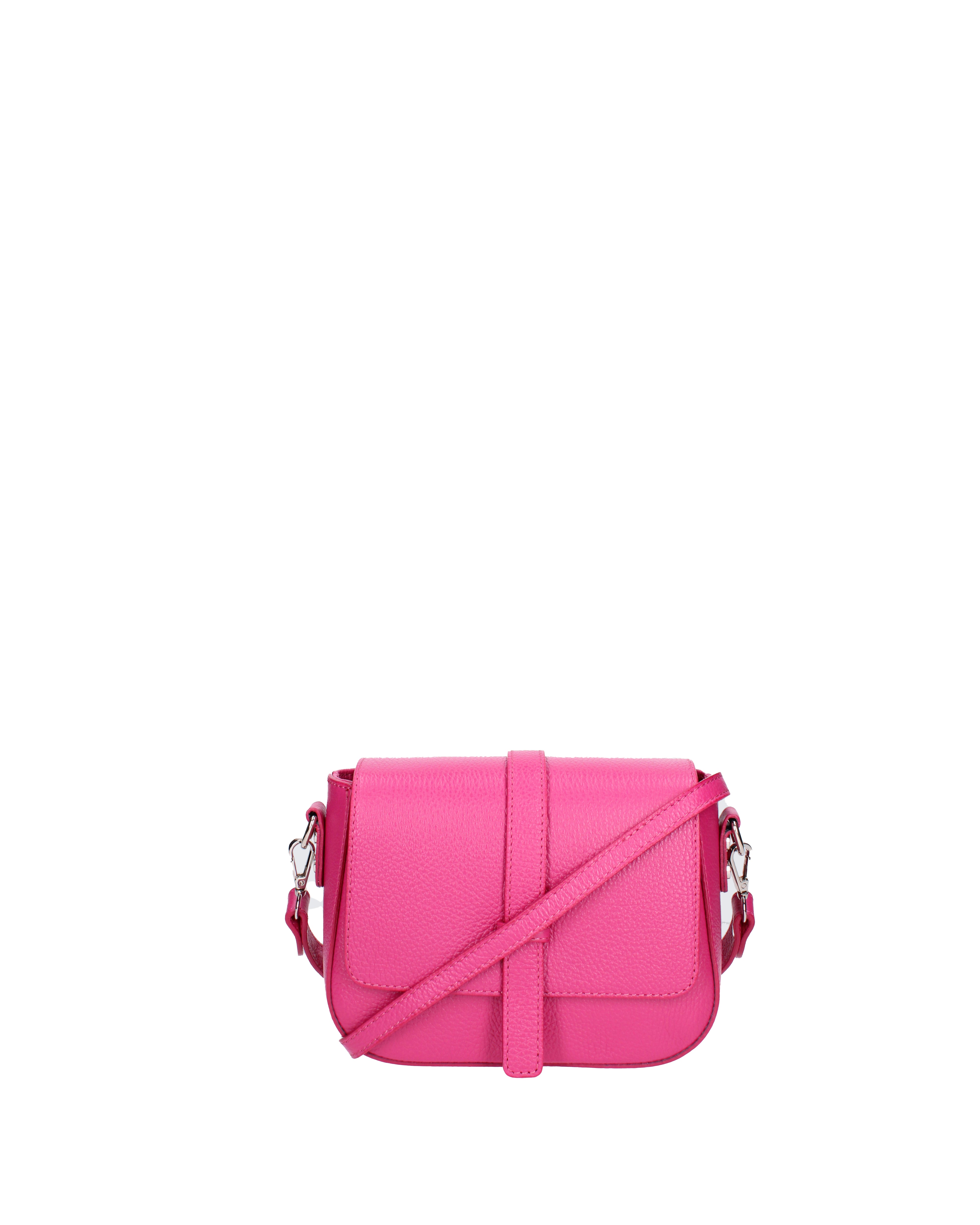 Borsa a tracolla da donna Vera pelle 07203-D02 FUXIA Roberta Rossi