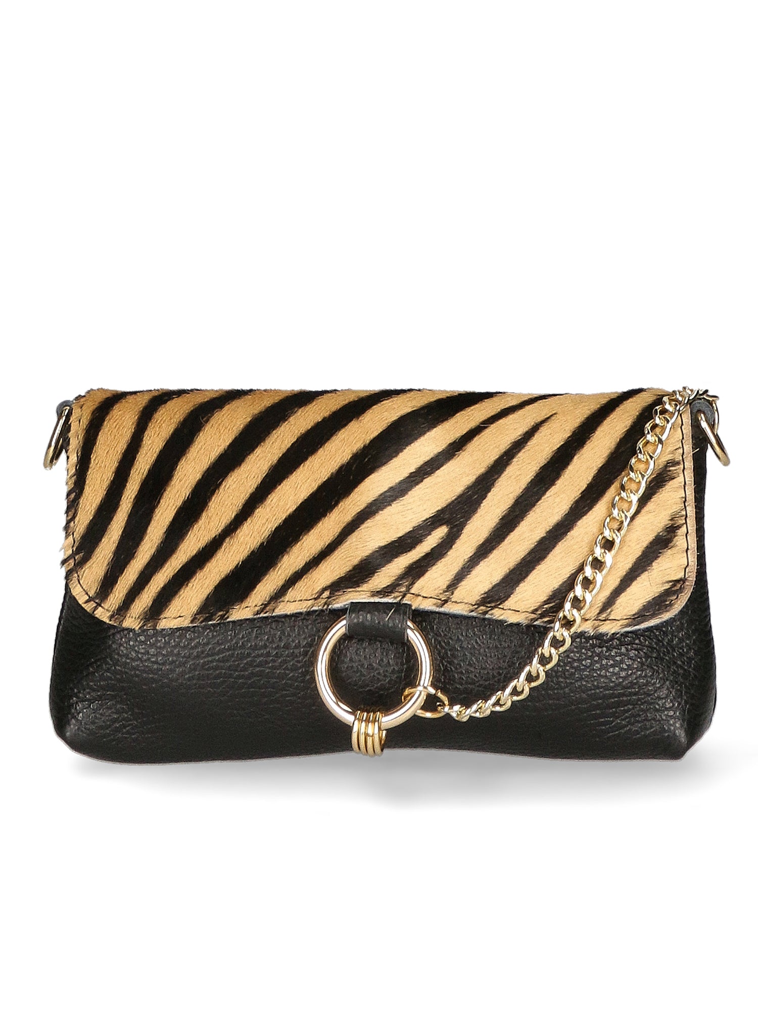 Safira Borsa a mano da donna Vera pelle 04760-ZEBRA CUOIO Gave Lux