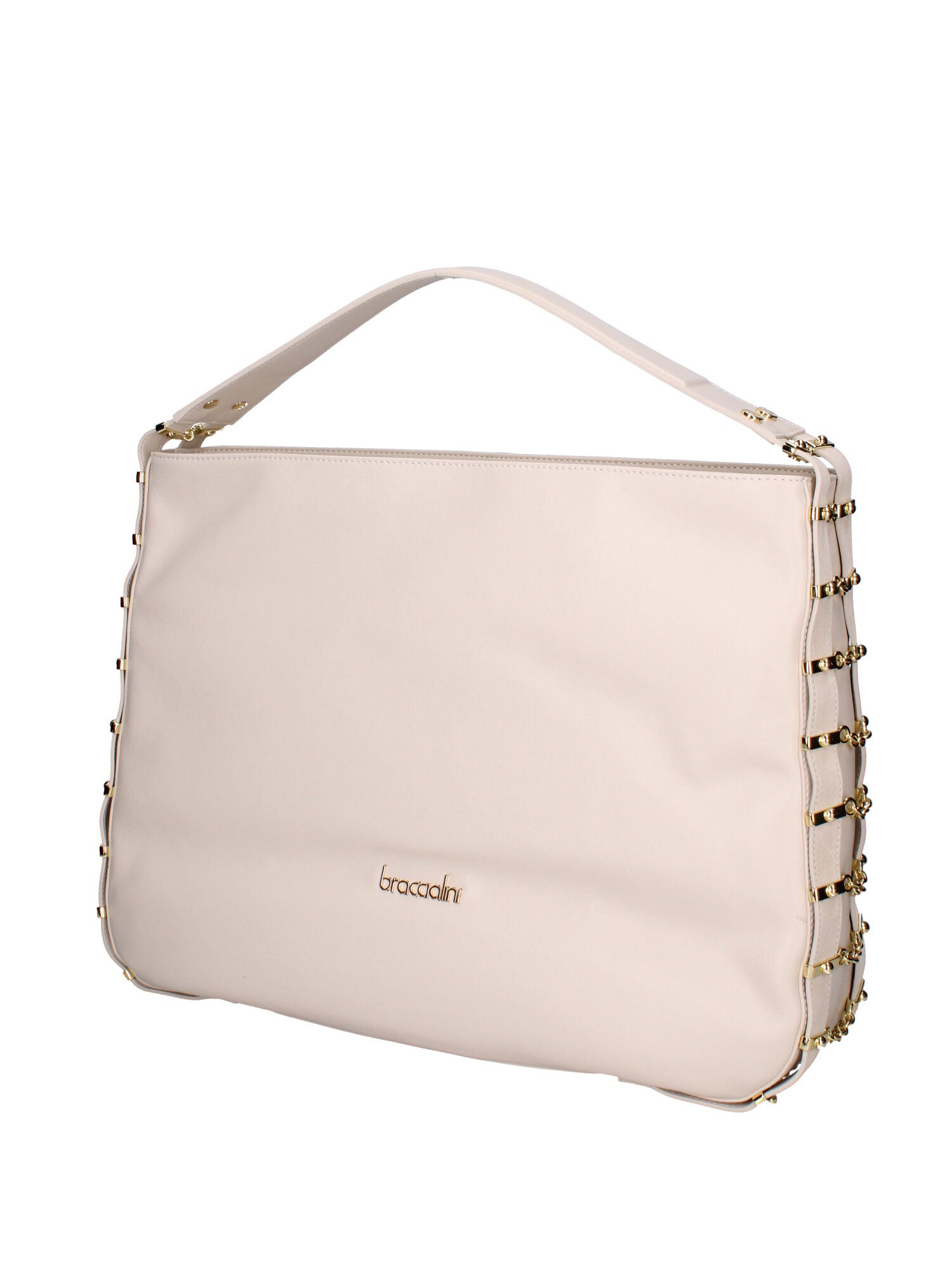 Erisia Chic Borsa a spalla da donna Vera pelle B17223-BEIGE Braccialini