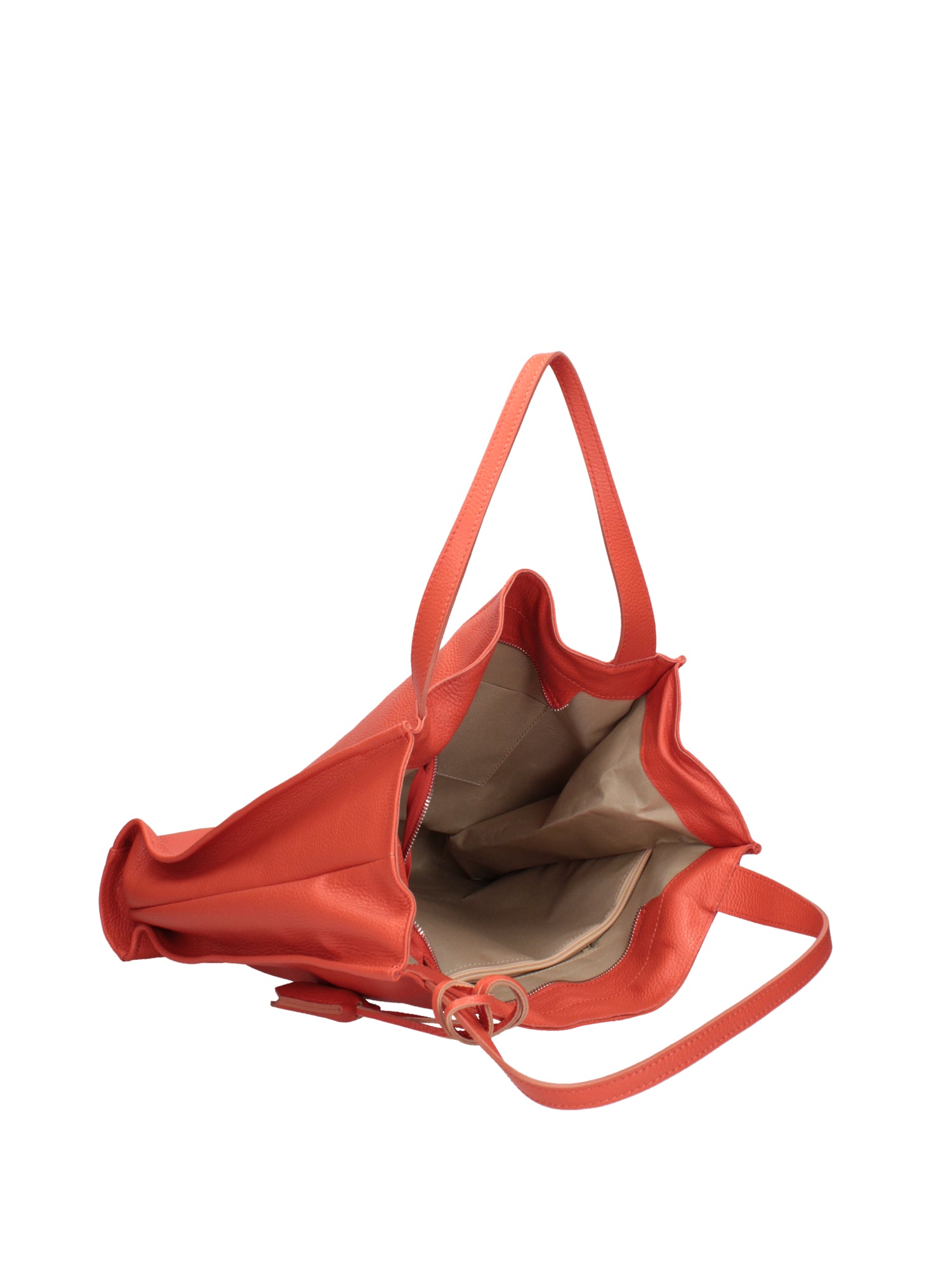 Aelia Borsa a spalla da donna Vera pelle 3312-D35 PAPAYA Gave Lux
