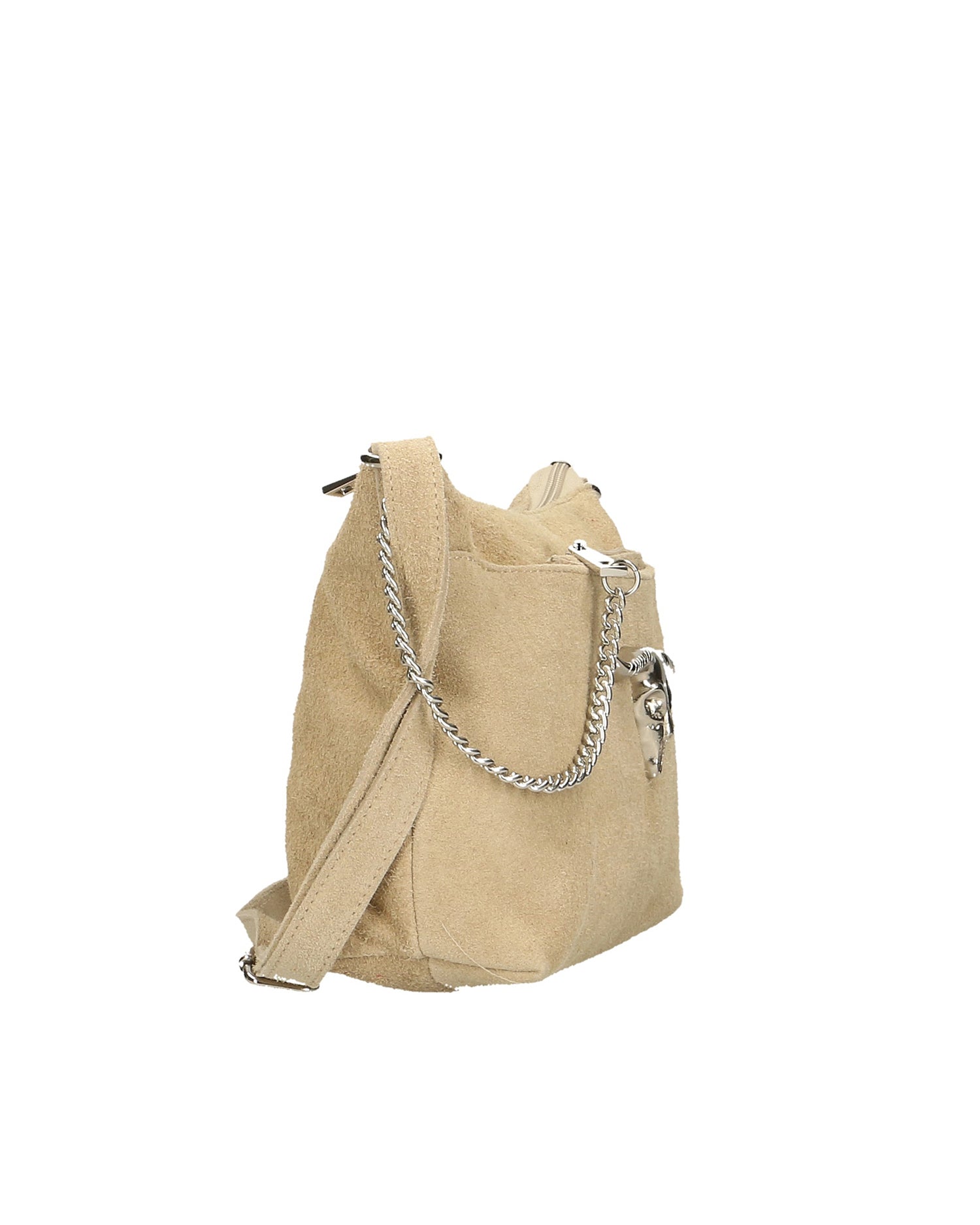 Embera Elite Borsa a tracolla donna Vera pelle scamosciata 8650-TAUPE Gave Lux