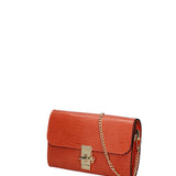 Borsa a tracolla da donna Vera pelle 00734-LU29 ARANCIO Viola Castellani