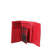 Portafoglio donna vera pelle Casual 6334-131-ROSSO Pierre Cardin