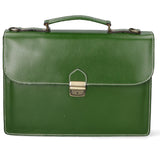 Dafne Borsa da lavoro unisex Vera pelle 7004-VERDE Gave Lux