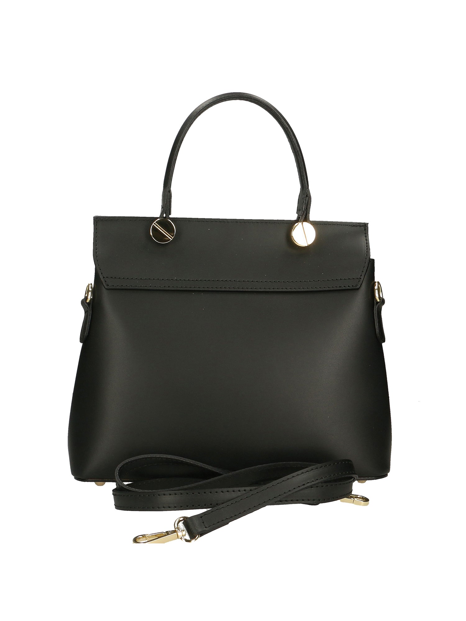Borsa a mano da donna 100% vera pelle 7708-P218 NERO Gave Lux