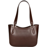 Eva Borsa a spalla da donna Vera pelle 9024-TMORO DARK BROWN Gave Lux