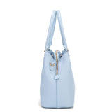 Borsa a mano da donna 100% pelle vegana PU 716-2PT-BABYBLUE Diana&co