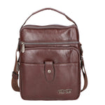 Borsa a tracolla uomo vegana 100% PU Leather PCL3101-COFFEE Northampton Polo Club